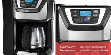 BLACK+DECKER 12-Cup Programmable Grind & Brew Coffee Maker with Sneak-A-Cup
