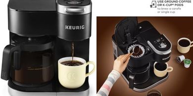 Keurig K-Duo: Single-Serve & Carafe Coffee Maker with Programmable Auto-Brew
