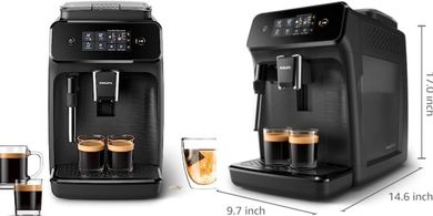 Philips 1200 Series Espresso Machine: Automatic, Classic Frother, AquaClean
