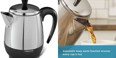 Farberware 4-Cup Automatic Stainless Steel Percolator
