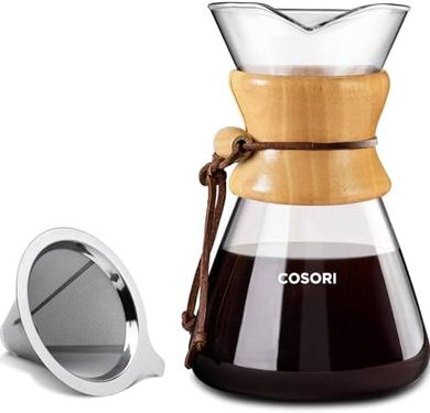 COSORI 8-Cup Pour Over Coffee Maker with Stainless Steel Filter
