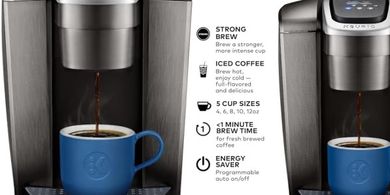 Keurig K-Elite Coffee Maker: Strength, Temp, Iced Coffee, 8-12oz, Programmable
