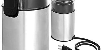 Amazon Basics Electric Grinder: Stainless Steel Blades for Coffee & Spices
