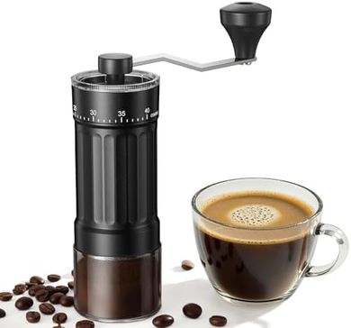 Portable Conical Burr Coffee Grinder (40 Settings, 30g)
