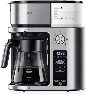 Braun MultiServe Plus: 10-Cup Coffee Maker, Hot & Cold, Stainless Steel
