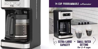 Mr. Coffee 14-Cup Programmable Stainless Steel Coffee Maker
