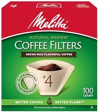 Melitta #4 Unbleached Coffee Filters (600 count)
