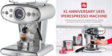 Illy X1 Anniversary Espresso Machine with Milk Frother
