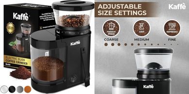 Kaffe Electric Burr Grinder: Precision Coffee Bean Grinder for Home
